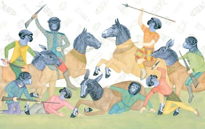 Monkey madness - a Paint Artowrk by Claude Jones